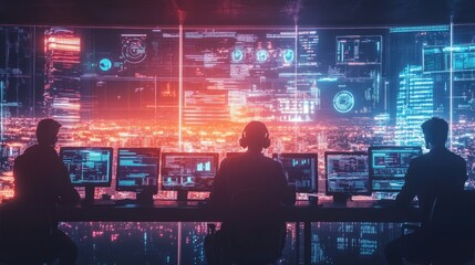 Hackers Working Late into the Night