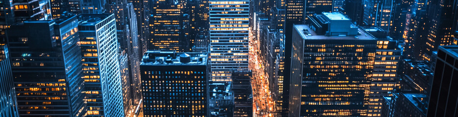 Canvas Print - Cityscape at Night.