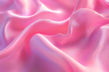 Canvas Print - Pink Silk Drape.