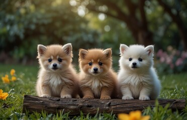 group of dogs