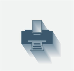 Aufkleber - Vector dark color icon with shadow on light background