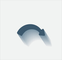 Aufkleber - Vector dark color icon with shadow on light background