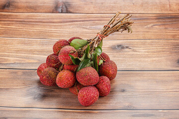 Sweet juicy tropical exotic lychee