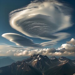 Poster - view from the top of mountain