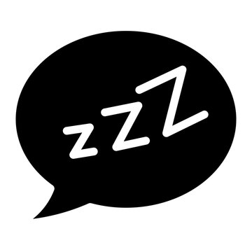 Sleep ZZZ Speech Bubble Icon