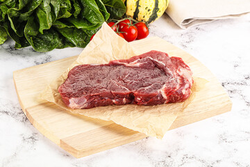 Sticker - Raw rib eye beef premium steak