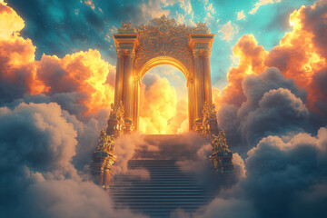 Wall Mural - Golden Gate to Heaven.