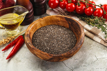 Sticker - Vegan cuisine - Chia seeds for cooking