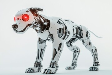 Sticker - Robot Dog With Glowing Red Eye