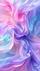 Poster - Soft pastel colors swirl together in a mesmerizing abstract display, creating a calm and dreamy atmosphere