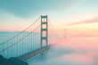 © WETDREAM - A bridge over a body of water with a pink and blue sky in the background