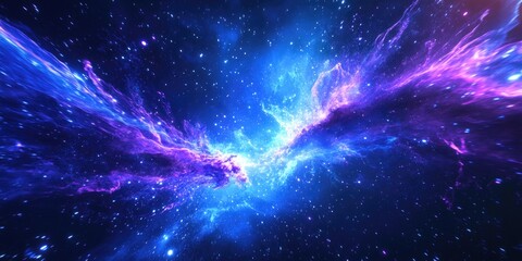 Wall Mural - Galaxy with Stars Background