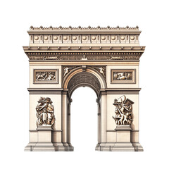 arc de triomphe transparent background 