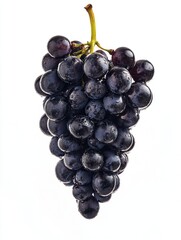 Sticker - Black Grapes White Background