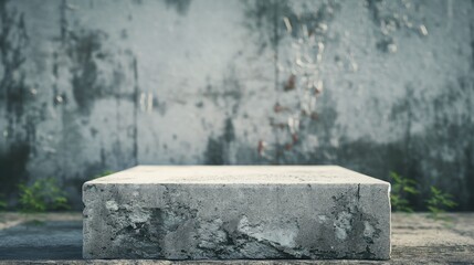 Poster - Podium, Minimalist Concrete Display Surface