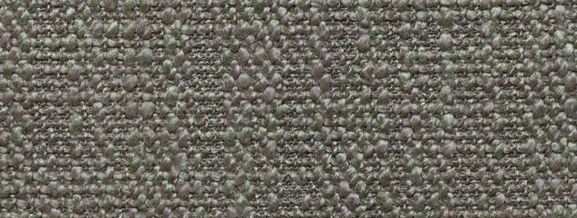 Wall Mural - Texture dark green background from woven textile material with wicker pattern, macro. Vintage olive fabric cloth