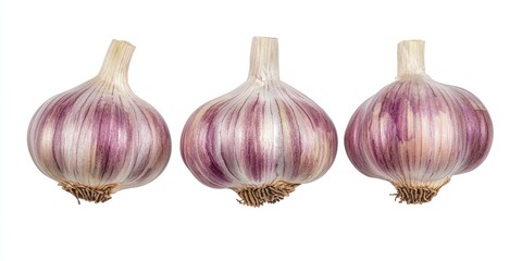 Canvas Print - Three bulbs of garlic