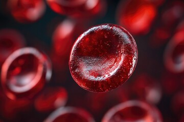 Poster - Red blood cells flowing through the body