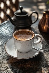 Canvas Print - Coffee on Saucer