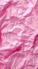 Aufkleber - Crumpled paper texture in soft pink creates a playful background for various creative projects, enhancing visual appeal and depth