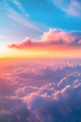 Canvas Print - Airplane Cloudscape