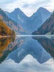 Poster - mountain lake landscape