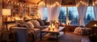 © cusniatul - Cozy Cabin Living Room with Warm Lighting