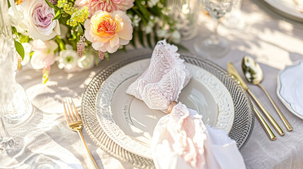 Wall Mural - Delightful afternoon tea spread featuring a tiered cake stand brimming with cupcakes, scones, and sweet pastries, accompanied by a floral porcelain tea set