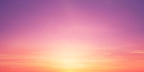 Canvas Print - Pink and Orange Sunset Sky Background