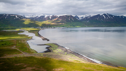 Sticker - Iceland, Northern Fjord near Akureyri