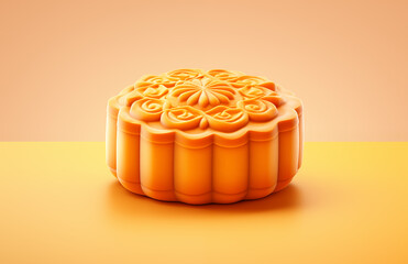 Wall Mural - Cartoon 3D delicious mooncake illustration picture	