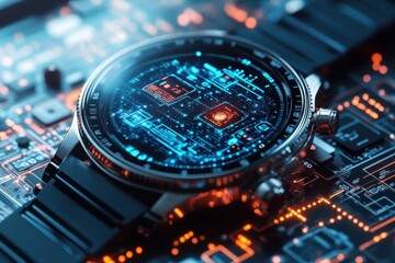 Poster - Innovative Wearable Nanotech, exploring the integration of advanced nanotechnology into clothing and accessories for enhanced functionality and improved user experience