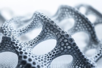 Poster - Nanotech Revolution in 3D Printing, exploring the integration of nanomaterials in additive manufacturing, enhancing precision, durability, and design possibilities in production processes.