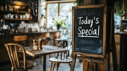 Indoor blackboard sign 