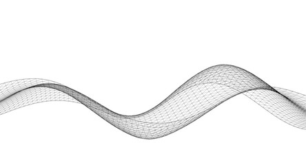 abstract wavy surface 3d illustration