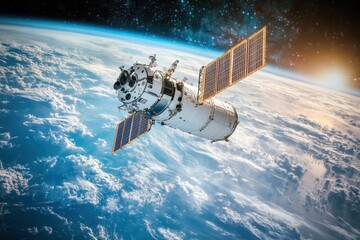 Poster - Innovative Nanotech Materials for Space Exploration, advanced composites designed to withstand extreme conditions, enhance durability, reduce weight, and improve mission efficiency in outer space.
