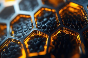 Poster - Nanotech-Enhanced Materials, Innovative substances with remarkable strength, revolutionizing industries through advanced technology and superior performance, promising durability and resilience.