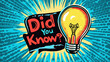 © Robert Kneschke - Creative did you know design with light bulb illustration
