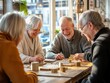 © Jordi - A group of older people are playing a board game together