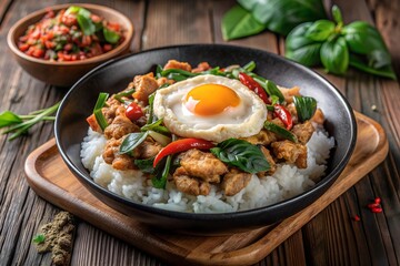 Fried rice with shrimp and vegetables, a healthy and delicious meal