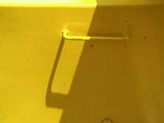 Wall Mural - Yellow painted steel structure for building background