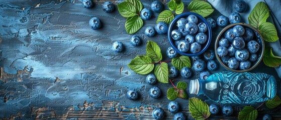 Beautiful background with radish leaves blueberrie  030 fruit, berry, food, blueberry, blueberries, isolated, fresh, blue, healthy, ripe, white, sweet, bilberry, berries, dessert, closeup, diet, juicy