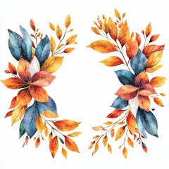 Poster - Posters, invitations, banners, sales flyers. Watercolor elements.