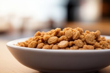 Wall Mural - Close-up cereal on a bowl