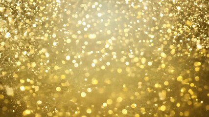 Sticker - golden sparkle background: a mesmerizing golden backdrop of shimmering glitter and soft, warm light.