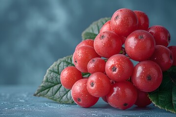 Wall Mural - a bunch of red berries.