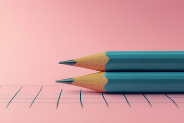 Aufkleber - A financial goals list with check marks, isolated on a pastel peach background, representing goal-setting in financial literacy,