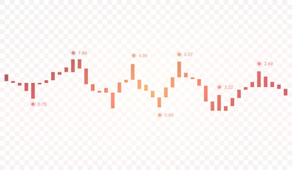 Poster - Stock market or Forex trading graph in graphic concept for financial investment or economic trends business idea design. Worldwide finance background. Vector illustration