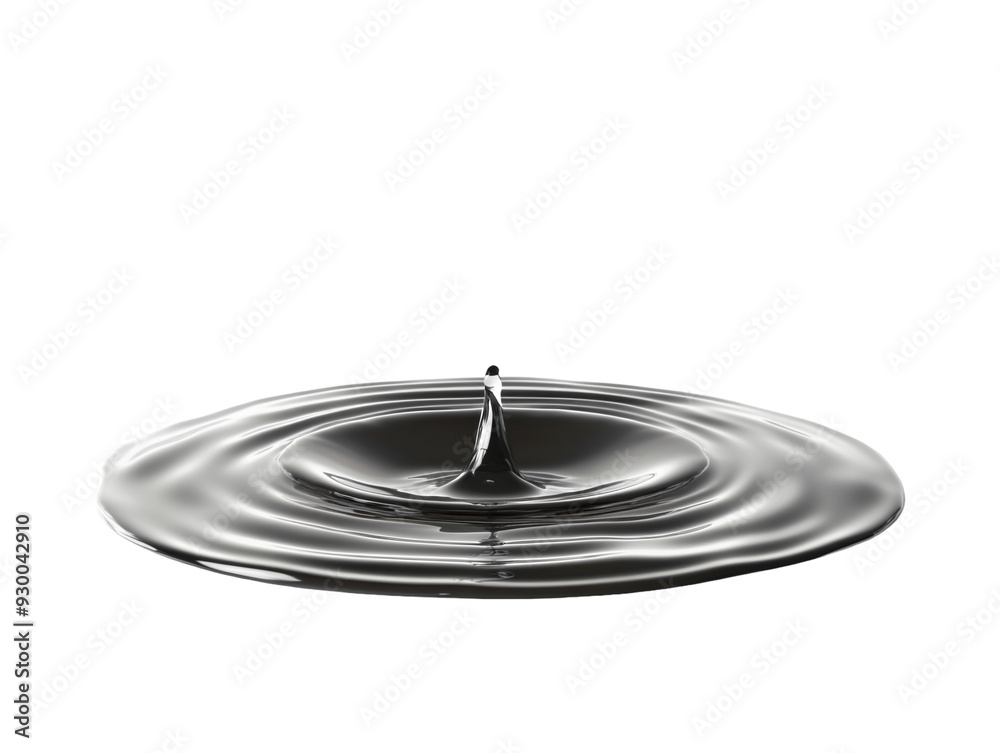 Realistic water puddle isolated on white background. PNG transparent ...