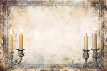 Wall Mural - Candles backgrounds frame paper.